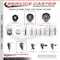 Service Caster 4 Inch Semi Steel Wheel Swivel 58 Inch Threaded Stem Caster Service Caster SCC-TS20S415-SSR-58212 - alternate 3